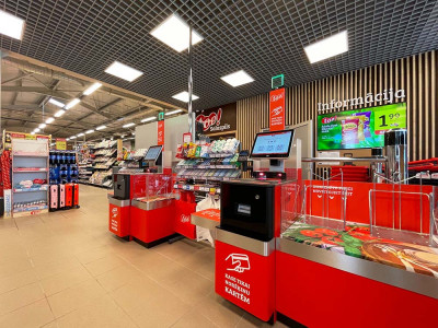 Shop shelves in Salaspils 2